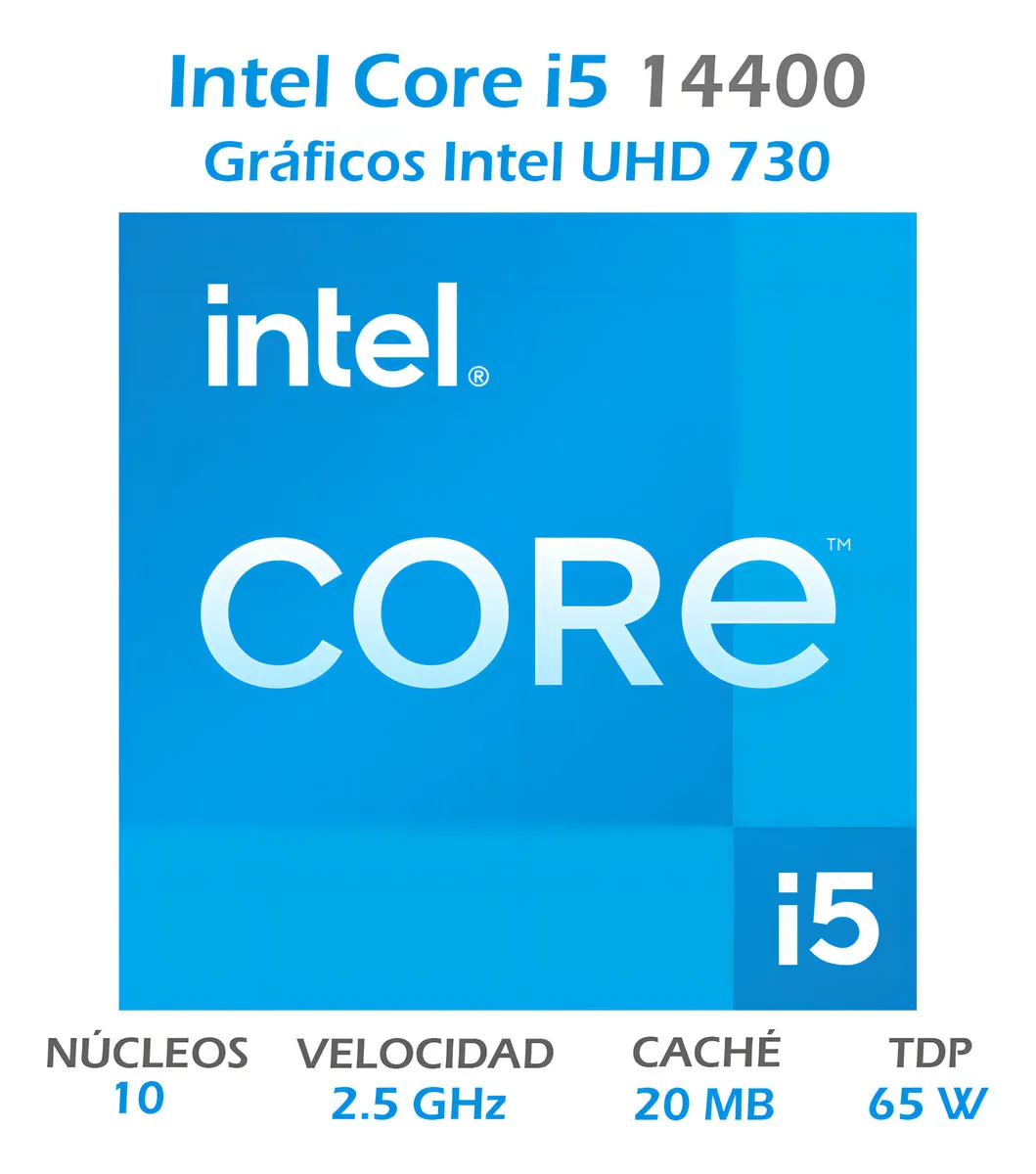 CPU SLIM PC CORE I5 12400 RAM 16GB NVMe 512GB INTEL UHD GRAPHICS 730