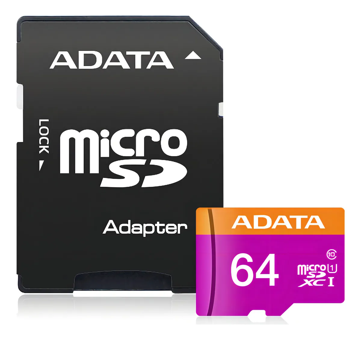 Tarjeta de Memoria Micro ADATA 64 GB con Adaptador UHS-I (Clase 10) grabación de vídeo Full HD 1080p