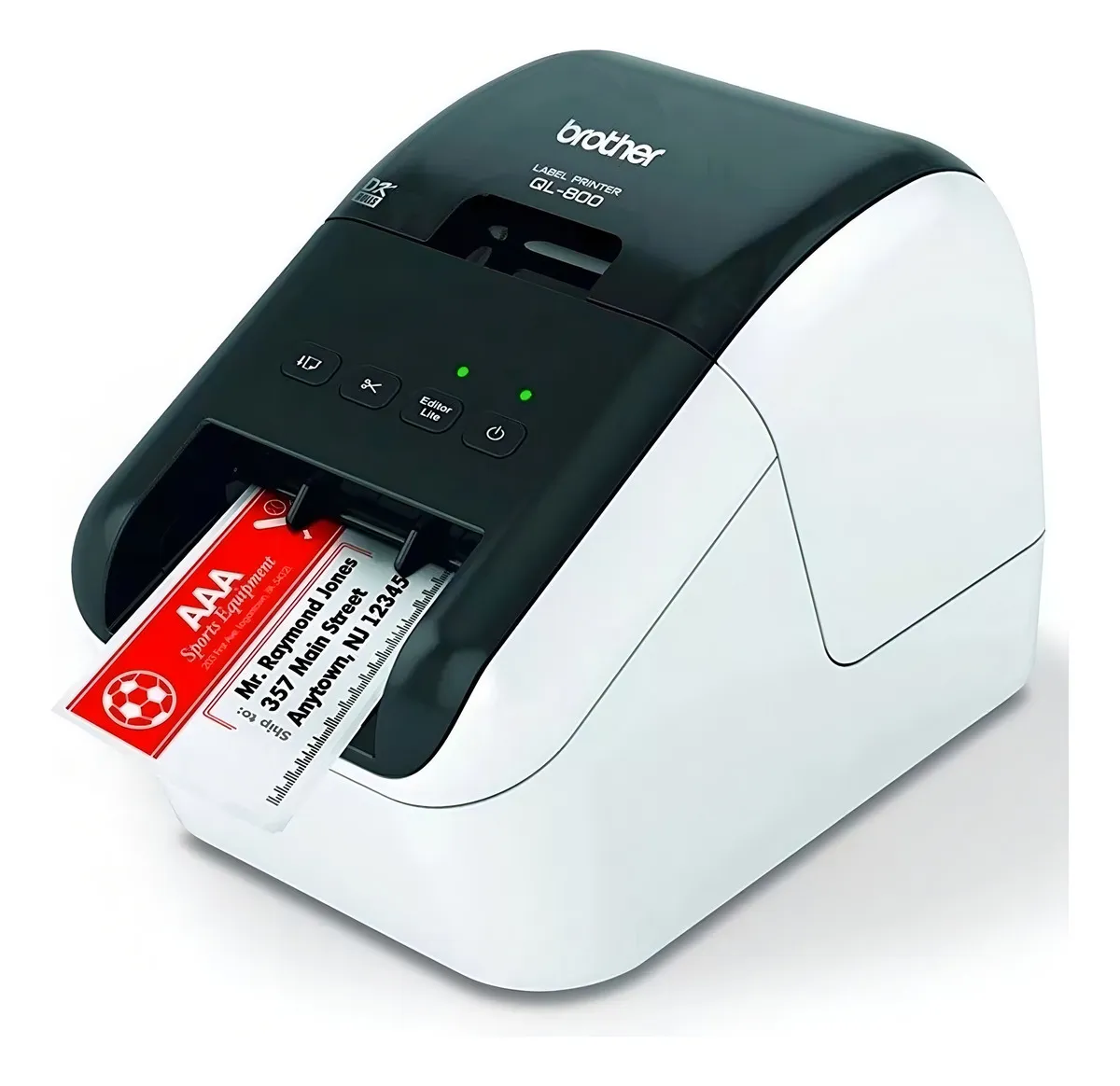 Impresora de Etiquetas BROTHER QL-800, Térmica directa, 300 x 600 DPI, 148 mm/s, Alámbric