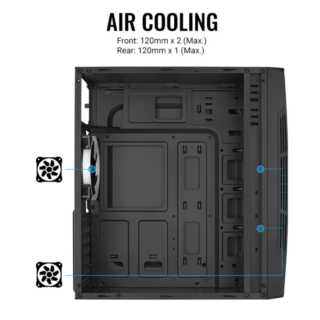 CPU GAMER RYZEN 7 5700 RTX 5050 8GB RAM 16GB M.2 512GB WIFI