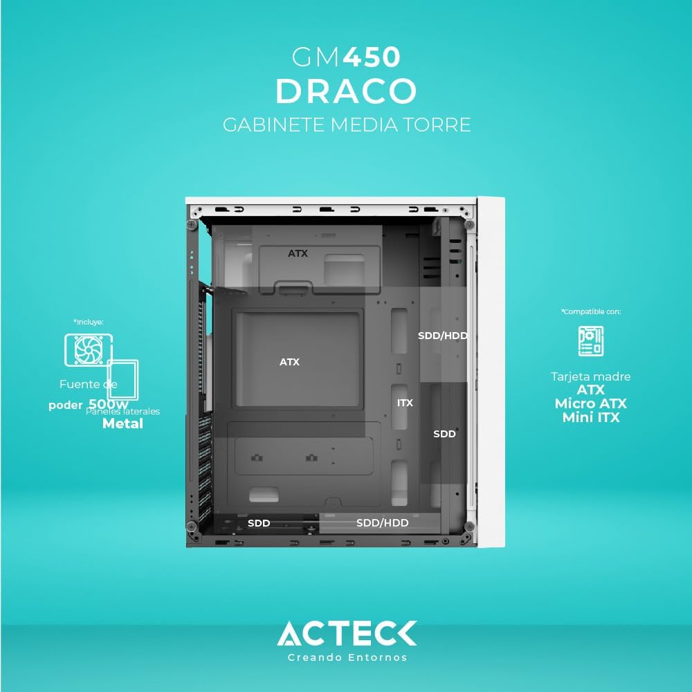 CPU GAMER/DISEÑO CORE ULTRA 5 225 RAM 16GB NVME 480GB WIFI