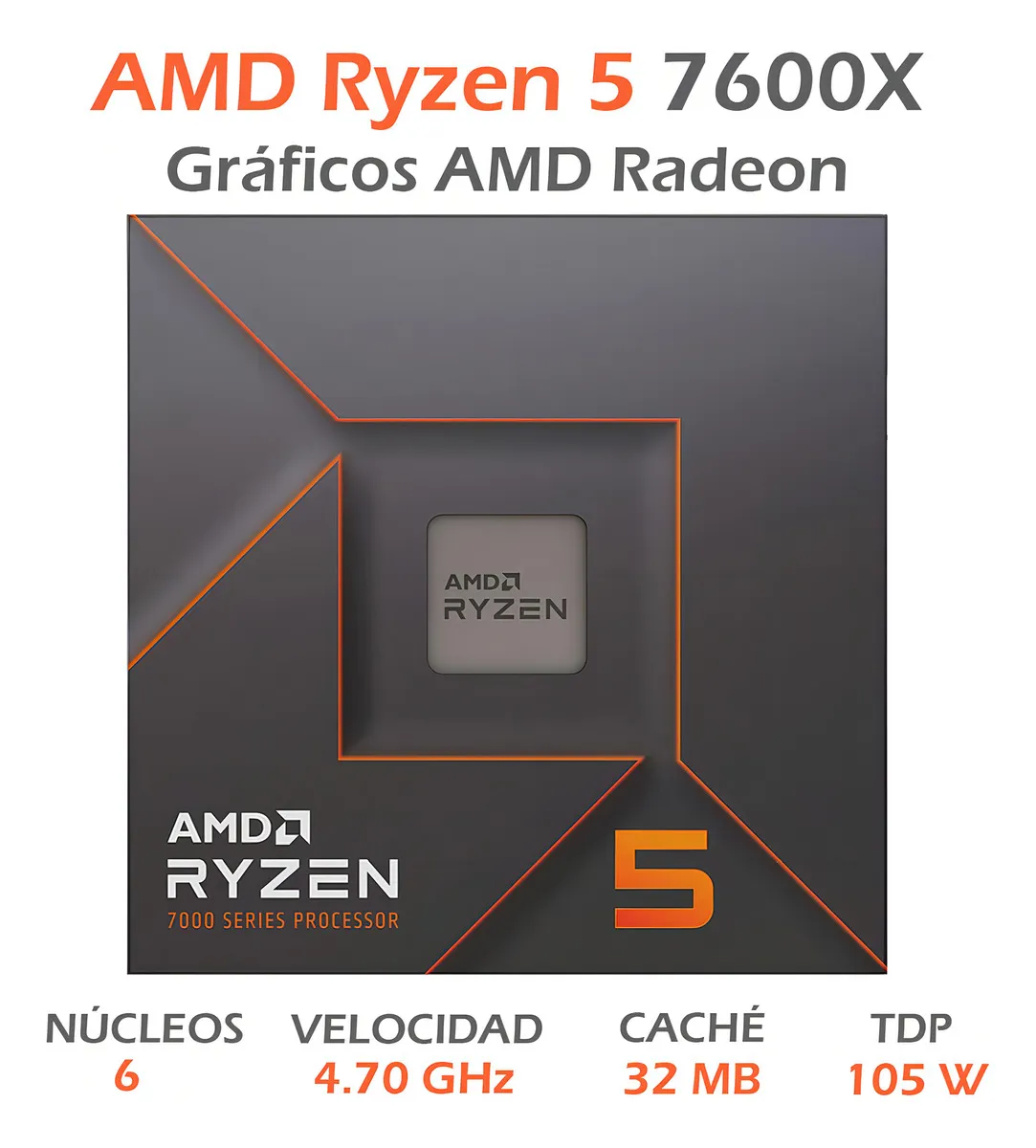PC GAMER RYZEN 5 7600X RTX 3060 RAM 32GB 2.5TB 24" Curvo