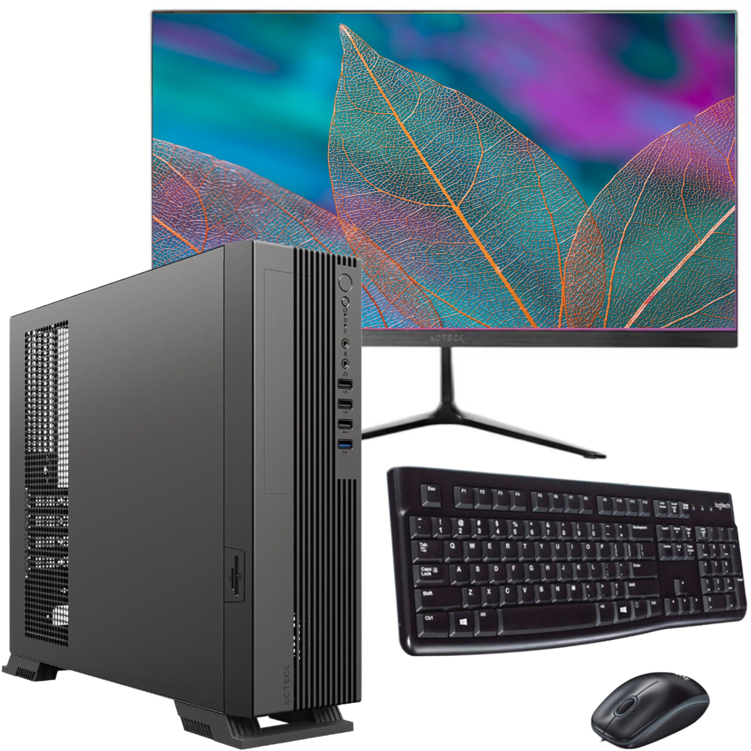 PC DE OFICINA CORE I3 14100 RAM 16GB M.2 512GB MON 21.5