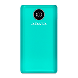 PowerBank ADATA, 20,000 mAh. Compatible con Qualcomm QC 3.0 con Pantalla Digital, Color Verde