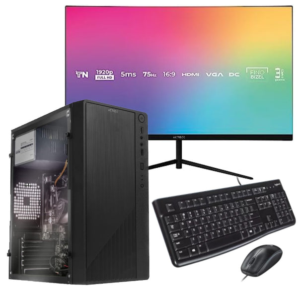 PC Ryzen 5 5600G RAM 16GB NVME 480GB LED 22