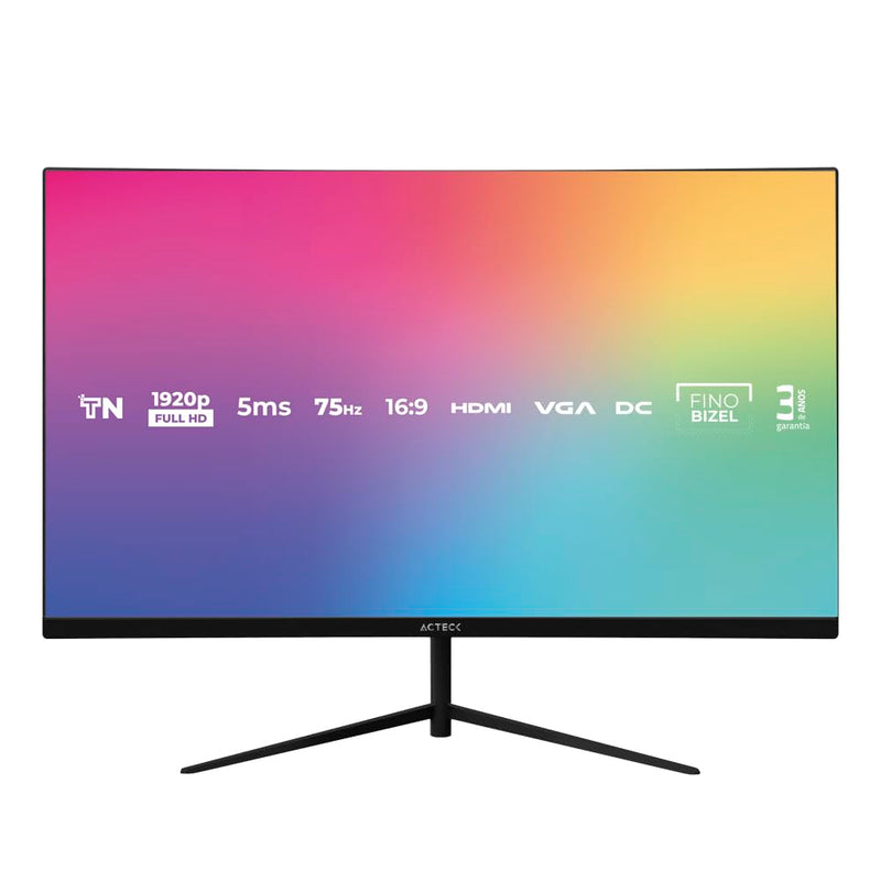 Acteck Monitor Led 27" Captive Vivid SP270 Full HD 1080p con Bocinas