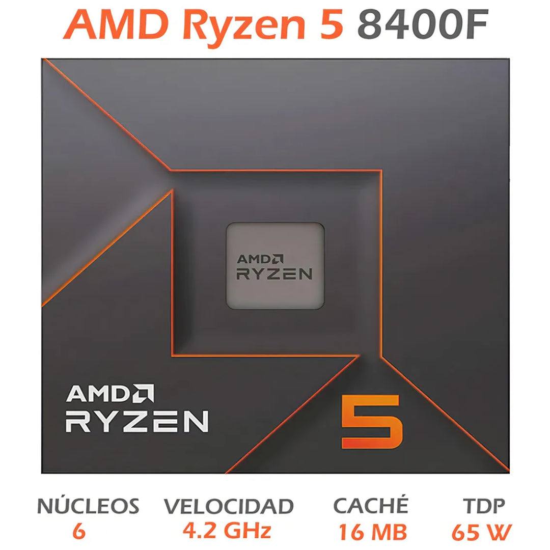 CPU GAMER AMD RYZEN 5 8400F RTX 5050 8GB RAM 16GB M.2 512GB WIFI