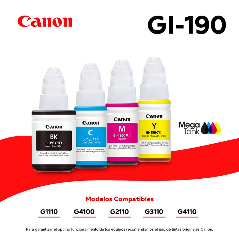 Impresora Canon Multifuncional  Copia, Imprime, Escanea, PIXMA G2110. Usa tinta Continua