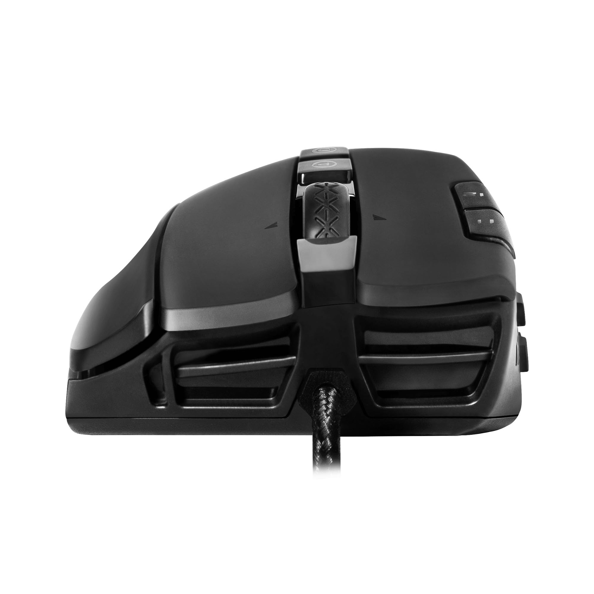 EVGA Ratón para Juegos X15 MMO, 8K, con Cable, Negro, Personalizable, 16.000 dpi, 5 perfiles, 20 Botones, ergonómico 904-W1-15BK-KR