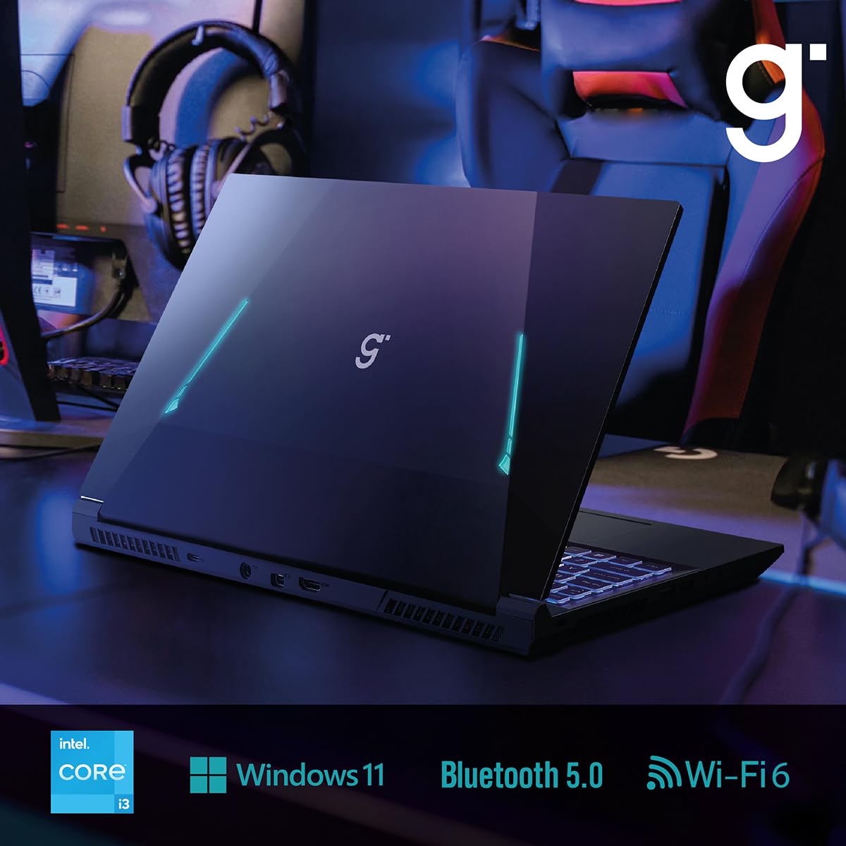 Laptop Gamer GHIA Core i5 12450H, RTX 3050 4GB, RAM 16GB, NVMe 512, 15.6 FHD IPS 144HZ, Windows 11 Home