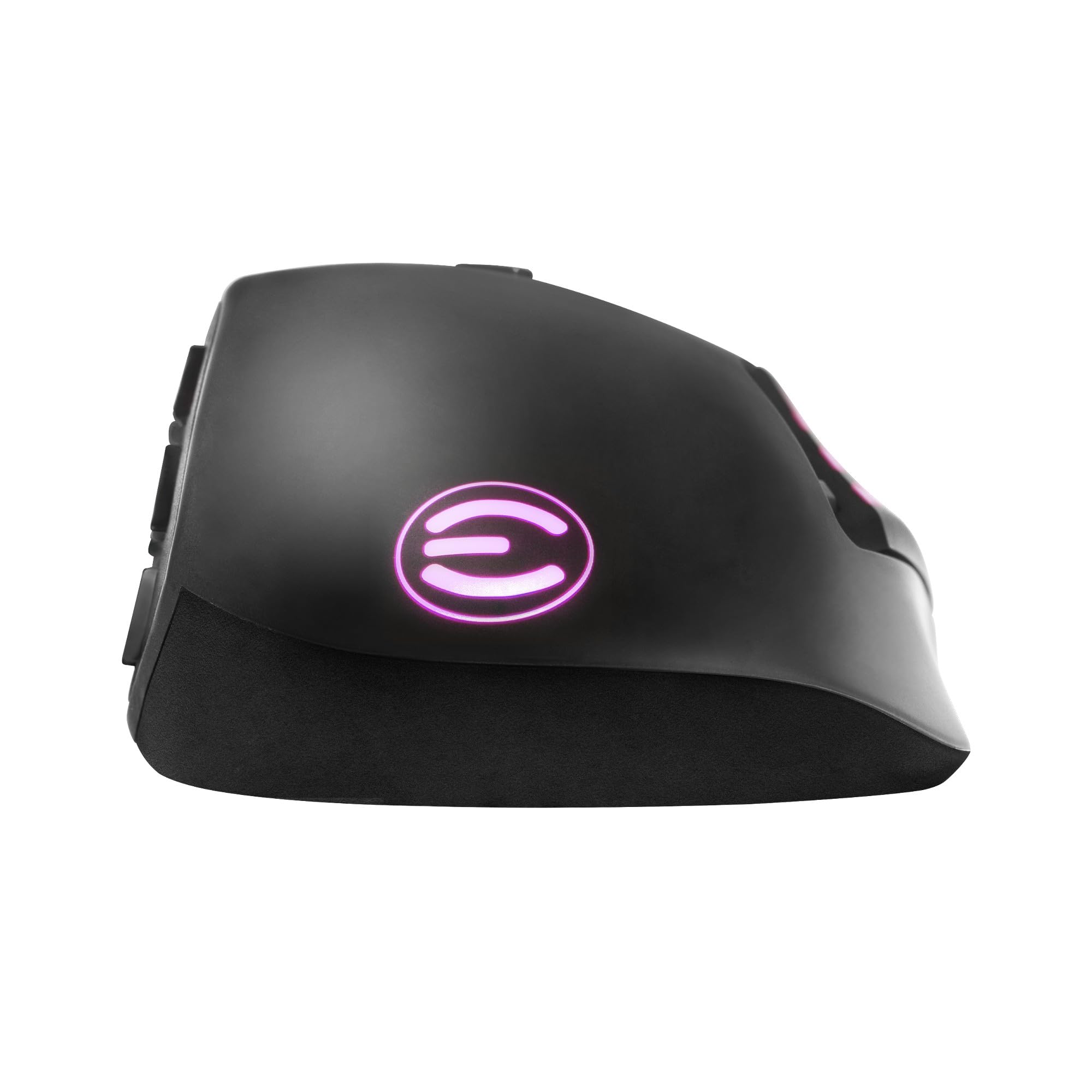 EVGA Ratón para Juegos X15 MMO, 8K, con Cable, Negro, Personalizable, 16.000 dpi, 5 perfiles, 20 Botones, ergonómico 904-W1-15BK-KR