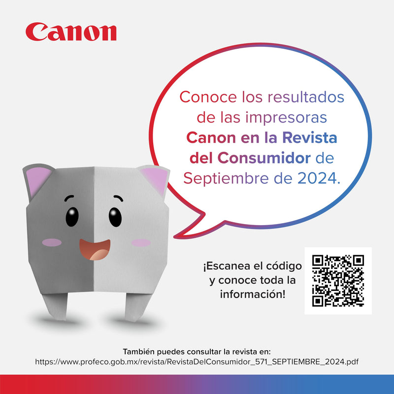 Impresora Canon Multifuncional  Copia, Imprime, Escanea, PIXMA G2110. Usa tinta Continua