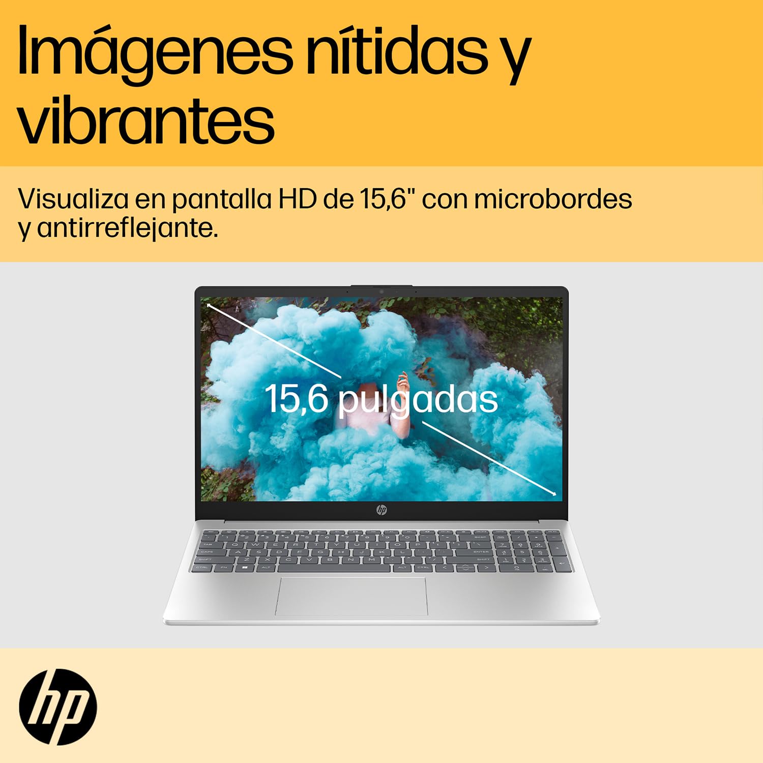 Laptop HP AMD Ryzen 7 7730U RAM 16GB NVMe 512GB Pantalla 15.6" HD Win11 Home