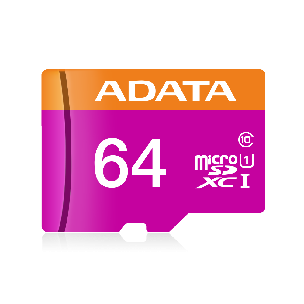 Tarjeta de Memoria Micro ADATA 64 GB con Adaptador UHS-I (Clase 10) grabación de vídeo Full HD 1080p