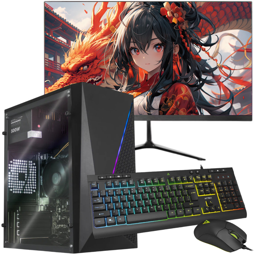 PC GAMER AMD RYZEN 3 3200G RAM 16GB SSD M.2 480GB LED 21.5"