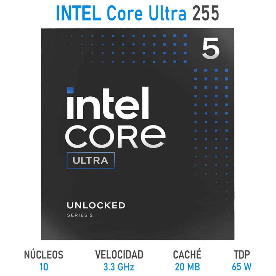 CPU GAMING CORE ULTRA 5 225 RAM 16GB NVME 512GB 80+