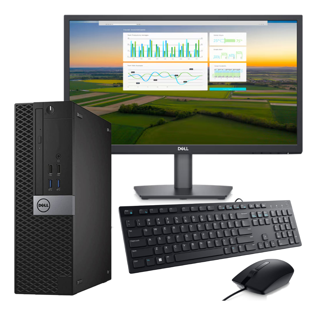 PC DELL CORE I5-6500 RAM 16GB SSD 480GB MON 22" (Reacondicionado)