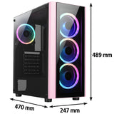 PC GAMER AMD RYZEN 5 8600G RAM 32GB M.2 1 TB RX7600 8GB 23.8" ROSA