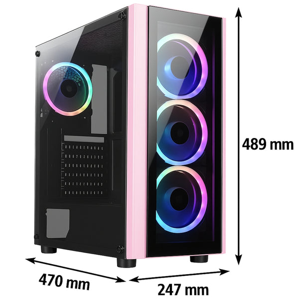 PC GAMER AMD RYZEN 5 8600G RAM 32GB M.2 1 TB RX7600 8GB 23.8" ROSA