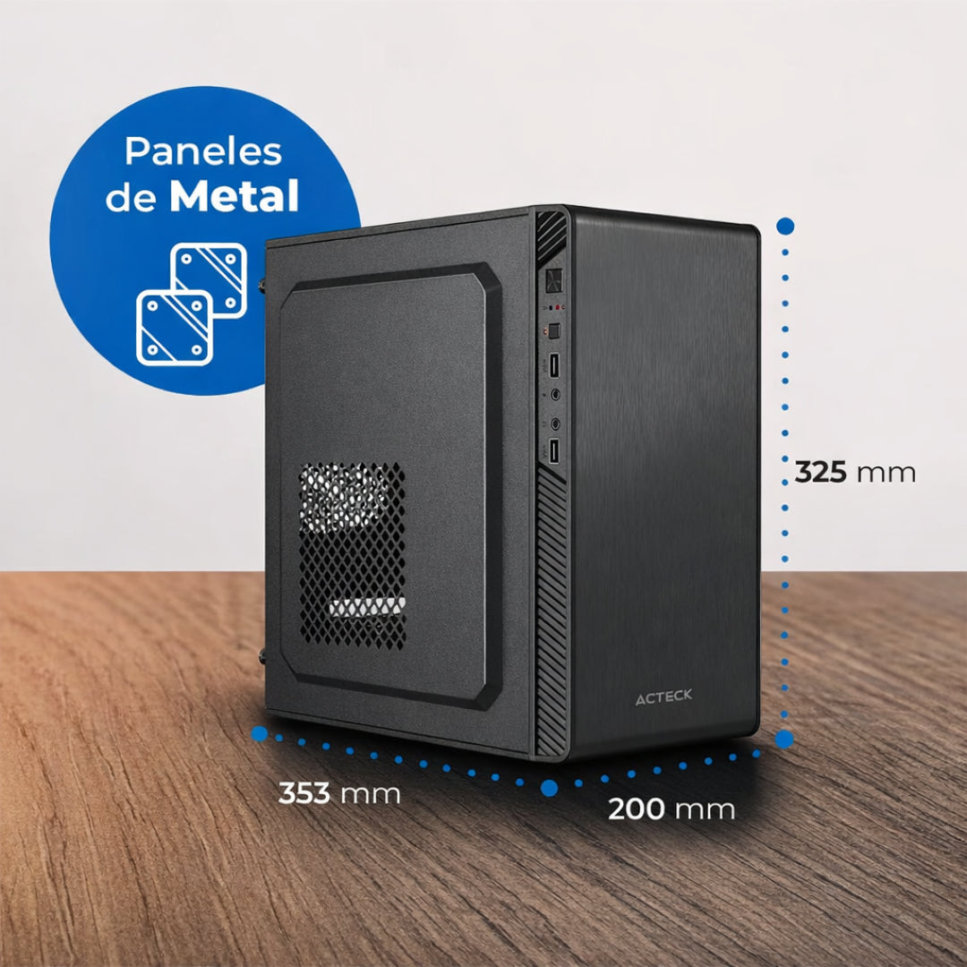 PC DE ESCRITORIO BÁSICA CORE I5 12400 8GB RAM SSD 240GB WIFI