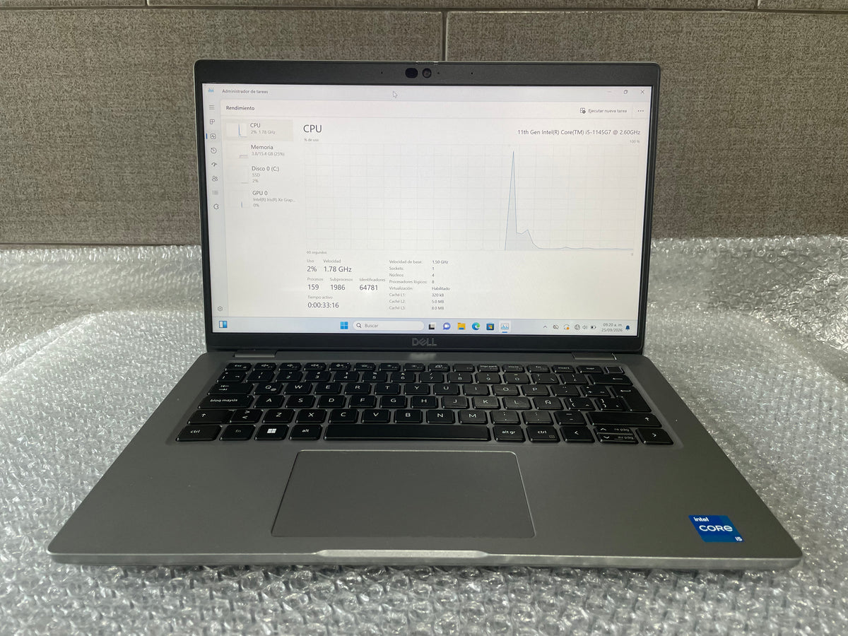 DELL Latitude 5420 Core i5-1145G7 RAM 16GB NVMe 512GB Win11 Pro Gris FullHD 14"
