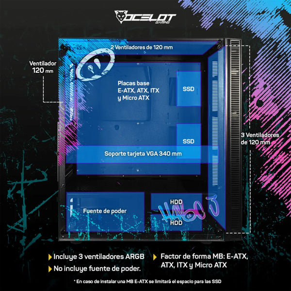 CPU GAMER AMD RYZEN 5 5500 RAM 32GB SSD 960GB RTX 3060 80+