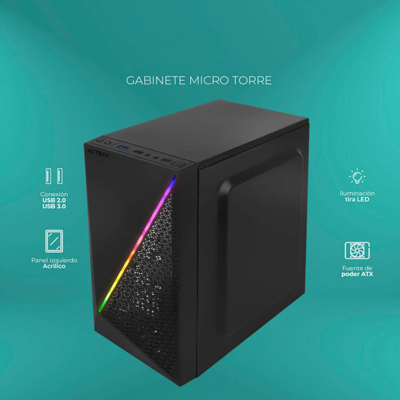 PC DISEÑO RENDER ESTUDIANTE I3 12100F 16GB RAM SSD 480GB A400