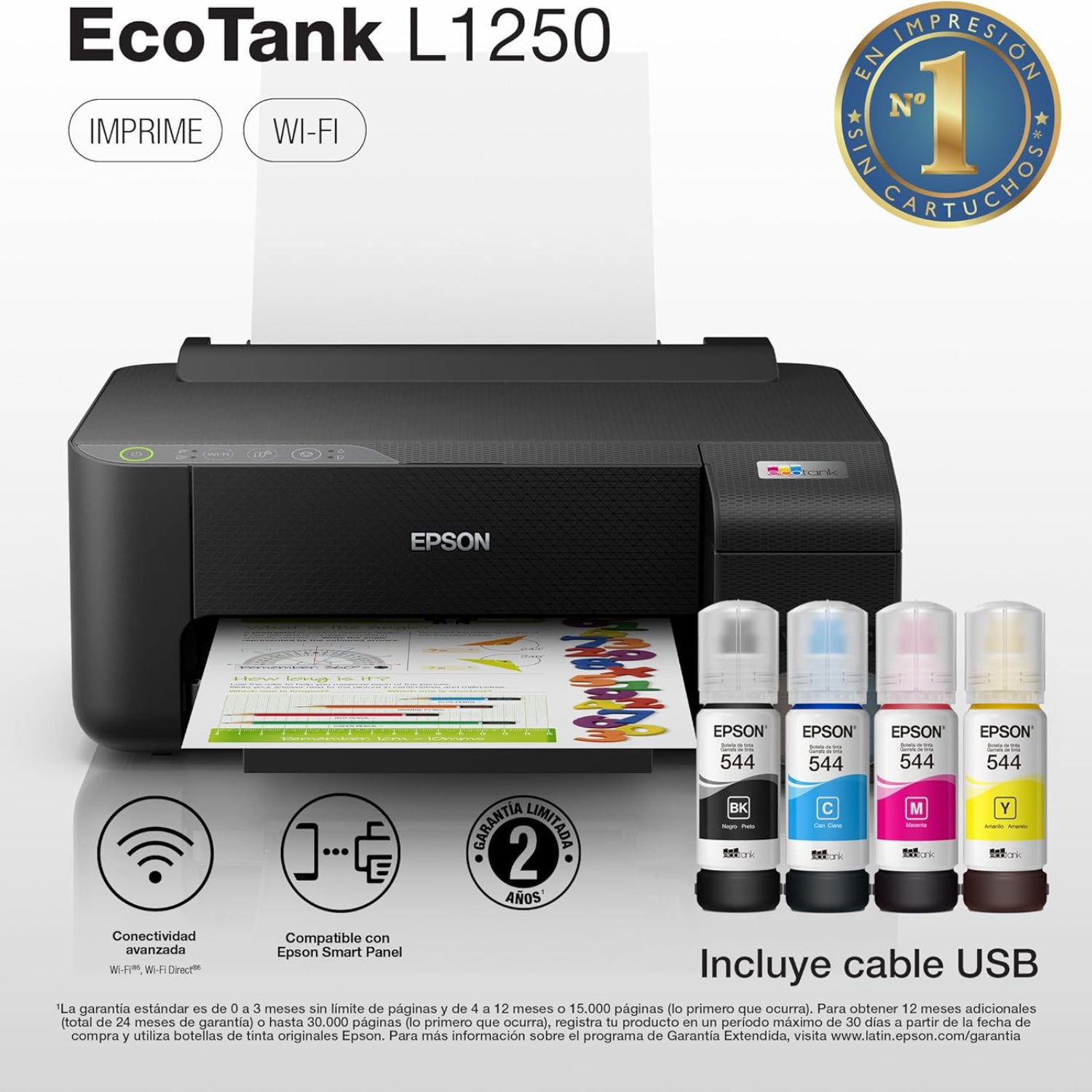 Epson Impresora Ecotank a Color con WiFi, L1250