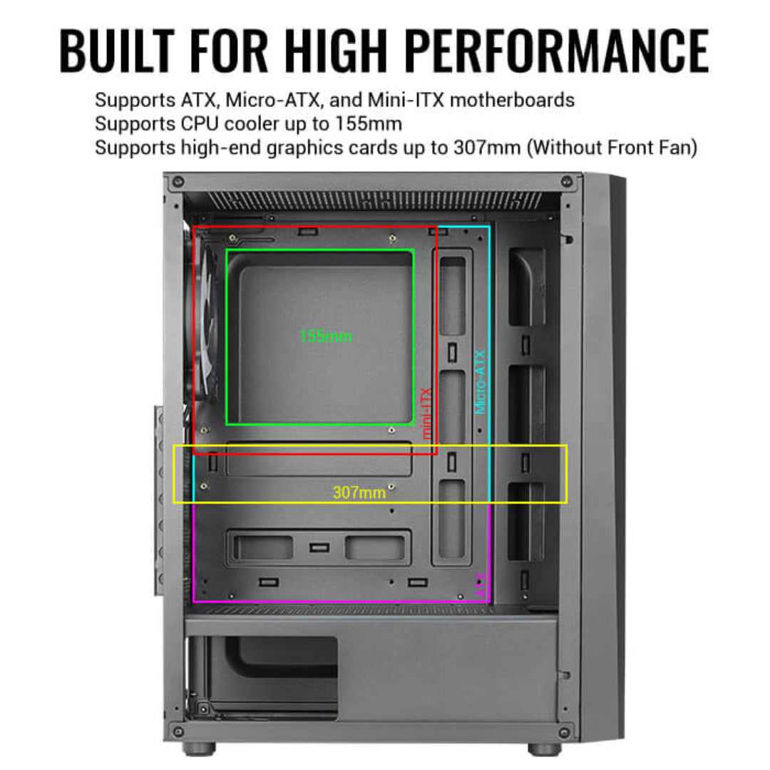 CPU GAMER RYZEN 5 8600G RAM 16GB SSD 512GB WIFI 650W 80+
