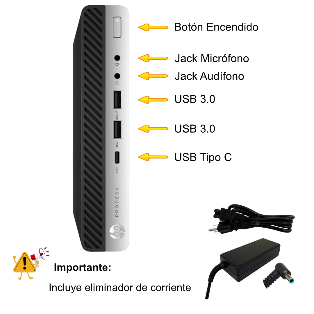 MINI PC HP PRODESK G3 CORE I7 7700T RAM 8GB SSD 256GB WIFI