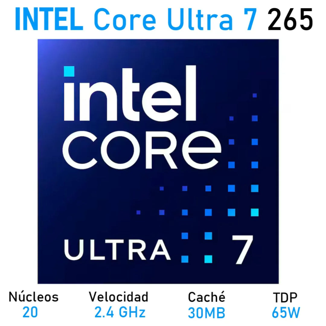 PC GAMER CORE ULTRA 7 265 RAM 16GB NVME 512GB WIFI