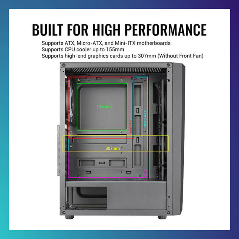 PC GAMER CORE I5 12400F RTX 3050 RAM 16GB SSD 1 TB 21.5"