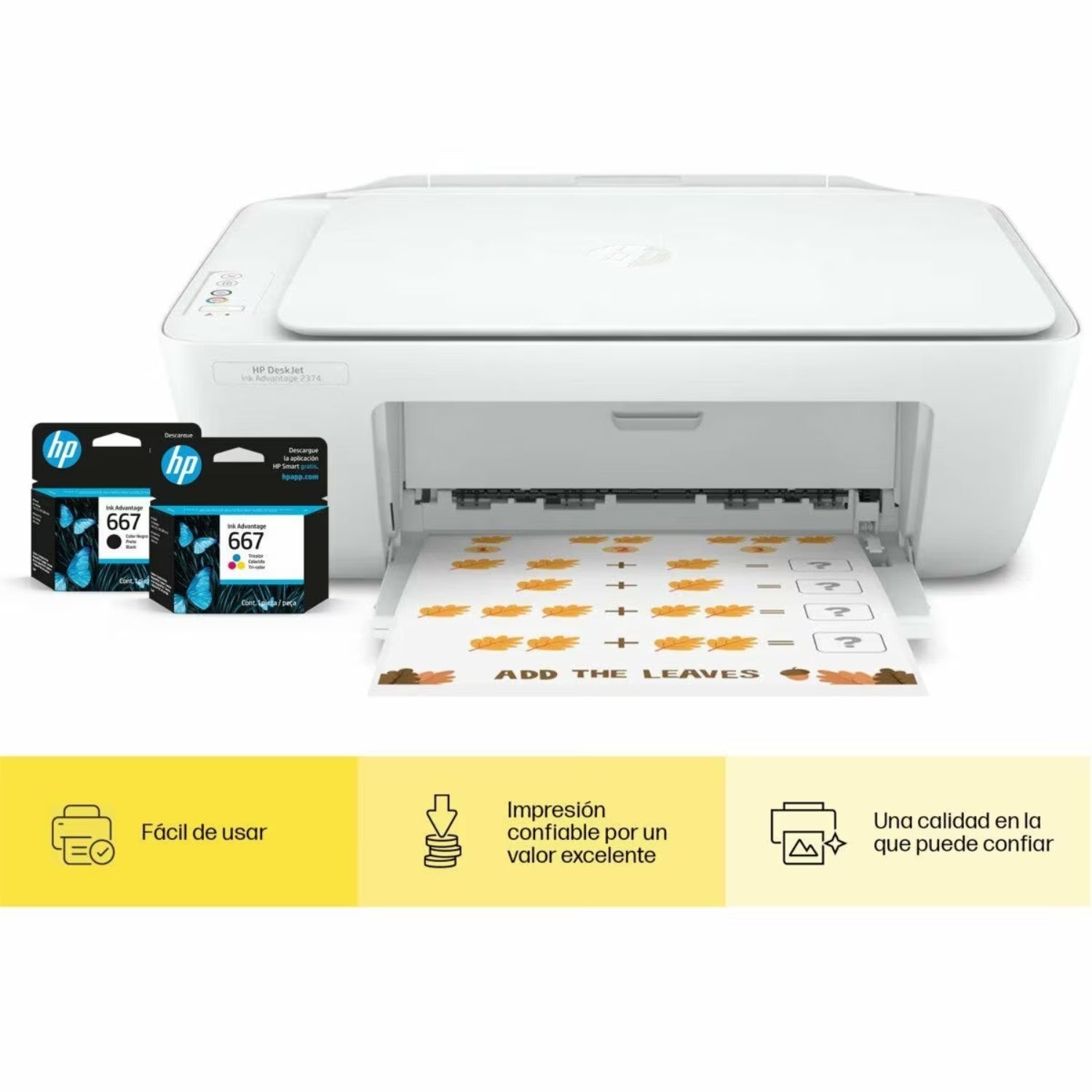 HP Impresora Multifuncional Deskjet Ink Advantage 2374