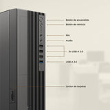 CPU SLIM PC CORE I5 12400 RAM 16GB NVMe 512GB INTEL UHD GRAPHICS 730
