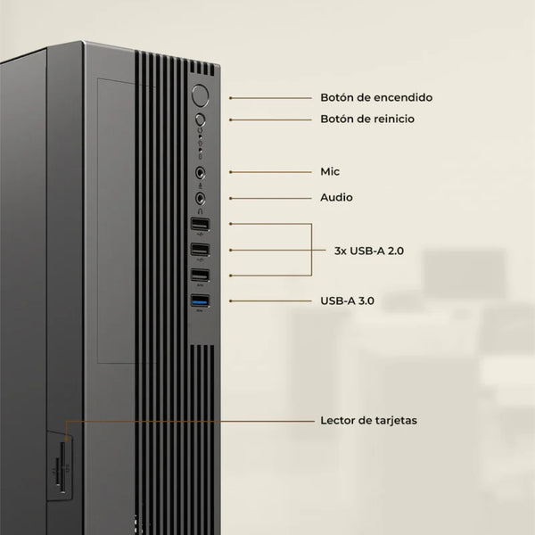 CPU SLIM PC CORE I5 12400 RAM 16GB NVMe 512GB INTEL UHD GRAPHICS 730