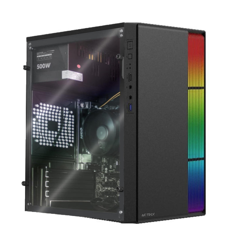 CPU GAMER AMD 5 5500 RAM 8GB SSD 240GB TARJETA 1030 2GB