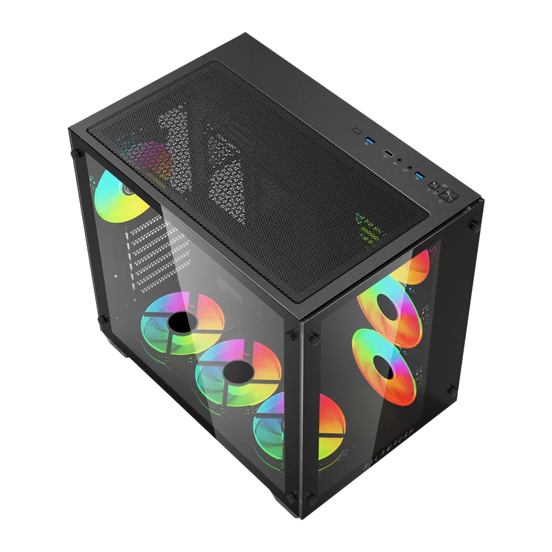 CPU GAMER PC AMD RYZEN 5 5500 RAM 16GB SSD 960GB 6600XT 600W