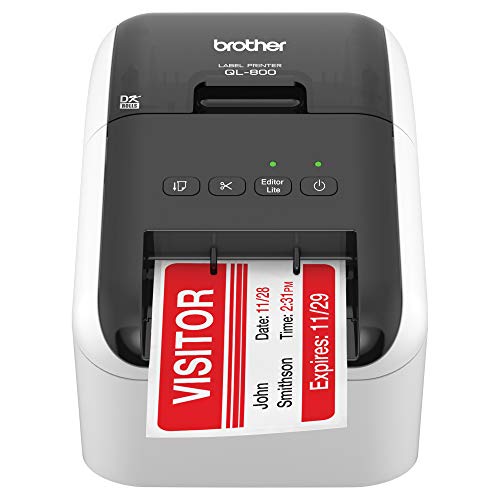 Impresora de Etiquetas BROTHER QL-800, Térmica directa, 300 x 600 DPI, 148 mm/s, Alámbric