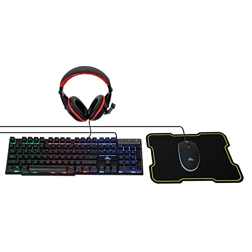 YEYIAN Kit Teclado y Mouse Gamer Led Hydra 2001 YKH-20708