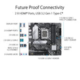 Asus Tarjeta Madre B660 Intel, Prime B660M-A D4, Intel 12va Gen, LGA 1700 Aura Sync