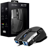 EVGA X17 - Ratón para Juegos, con Cable, Negro. Gris