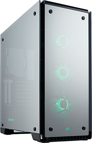 Corsair Crystal 570X Midi-Tower Negro gabinete de computadora - Caja de ordenador (Midi-Tower, PC, Vidrio, Negro, Juego, Ventiladores de la caja)