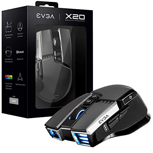 EVGA X17 - Ratón para Juegos, con Cable, Negro. Gris
