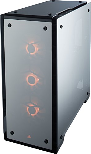 Corsair Crystal 570X Midi-Tower Negro gabinete de computadora - Caja de ordenador (Midi-Tower, PC, Vidrio, Negro, Juego, Ventiladores de la caja)