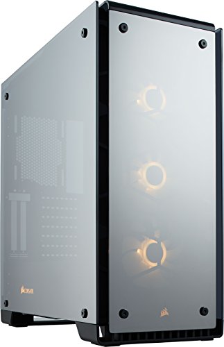 Corsair Crystal 570X Midi-Tower Negro gabinete de computadora - Caja de ordenador (Midi-Tower, PC, Vidrio, Negro, Juego, Ventiladores de la caja)