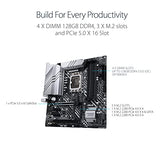 ASUS Prime Z690M-PLUS D4 - Placa base para gaming Intel LGA 1700, Intel Z690, mATX, PCIe 5.0, 3 módulos M.2, memoria DDR4, Thunderbolt 4, Aura Sync)