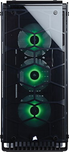 Corsair Crystal 570X Midi-Tower Negro gabinete de computadora - Caja de ordenador (Midi-Tower, PC, Vidrio, Negro, Juego, Ventiladores de la caja)