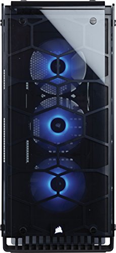 Corsair Crystal 570X Midi-Tower Negro gabinete de computadora - Caja de ordenador (Midi-Tower, PC, Vidrio, Negro, Juego, Ventiladores de la caja)