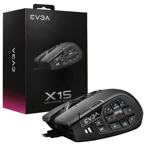 EVGA X17 - Ratón para Juegos, con Cable, Negro. Gris