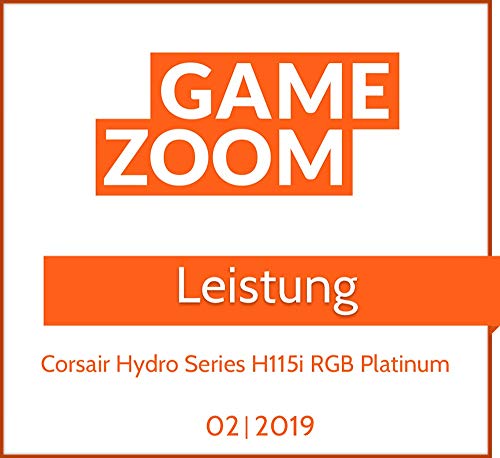 CORSAIR HYDRO Series H115i RGB PLATINUM AIO Liquid CPU Cooler, 280mm Radiator, Dual 140mm ML Series PRO RGB PWM Fans, RGB Lighting and Fan Software Control, Intel 115x/2066 and AMD AM4/TR4 compatible